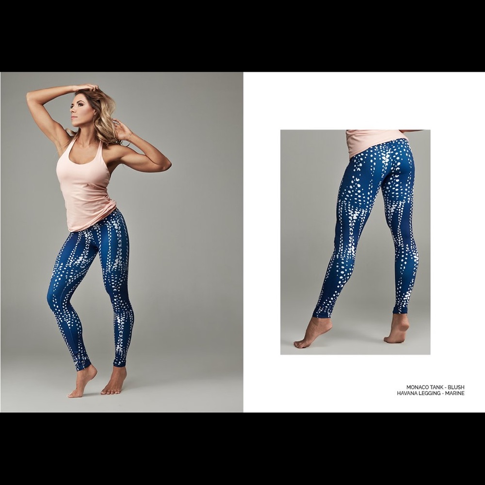Cleo Harper Havana leggings in Marine XS